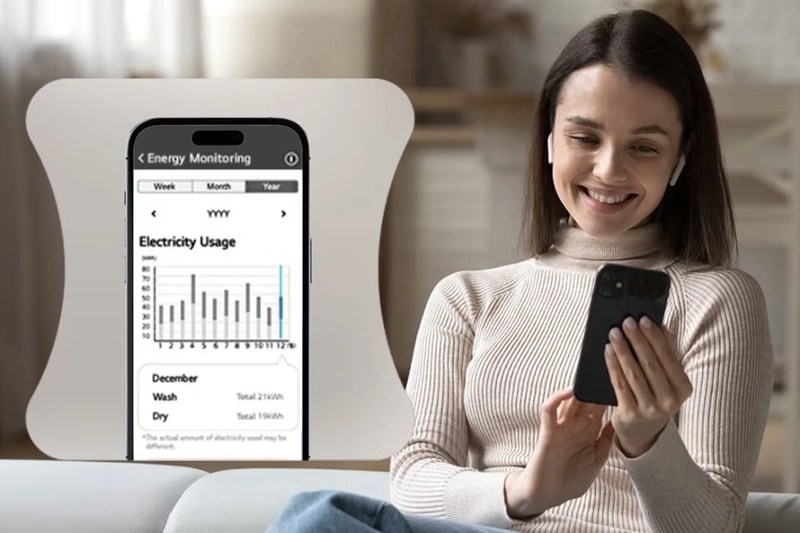 Máy sấy quần áo LG Inverter 