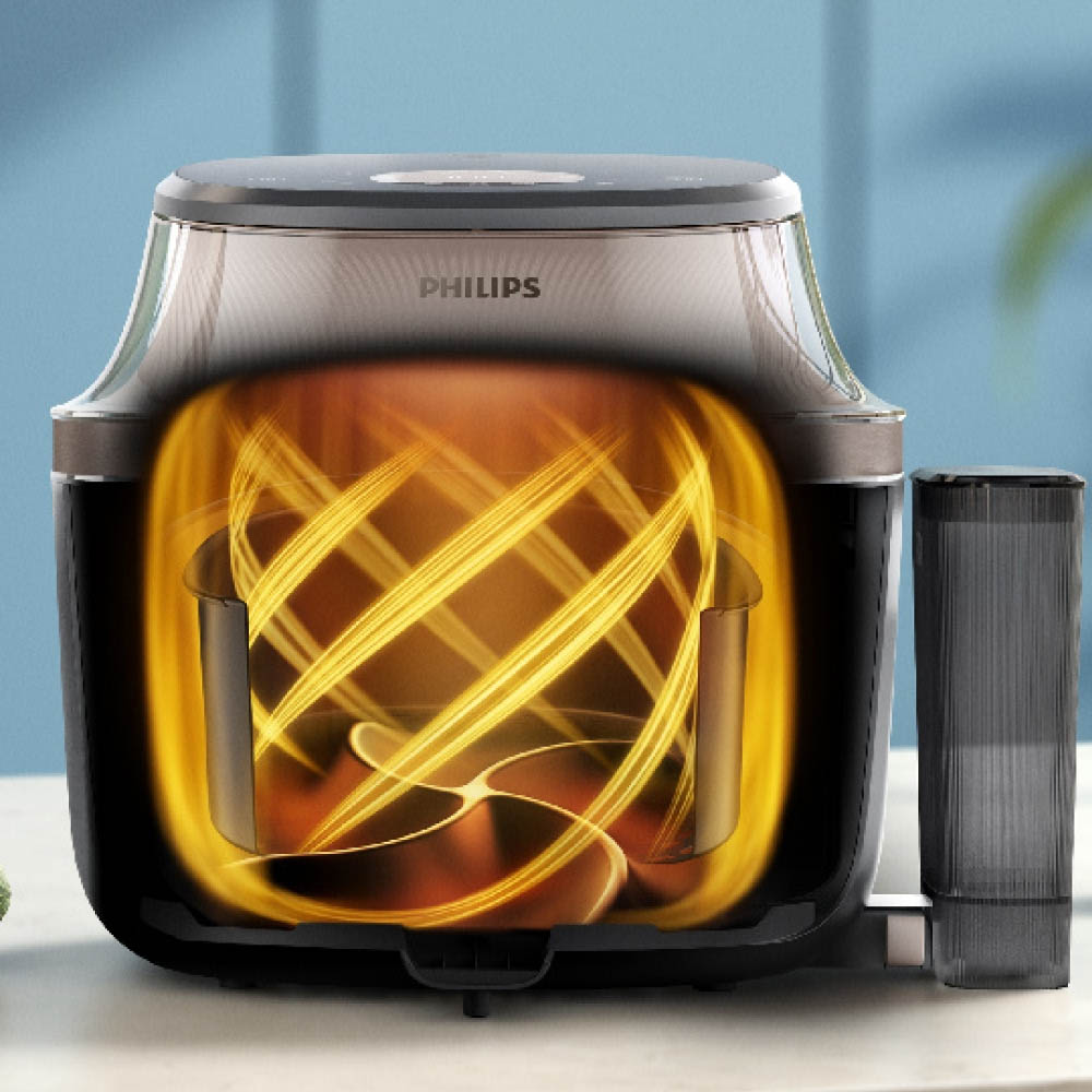 Nồi Chiên Không Dầu Philips NA543/00 nấu chín thực phẩm nhanh chóng
