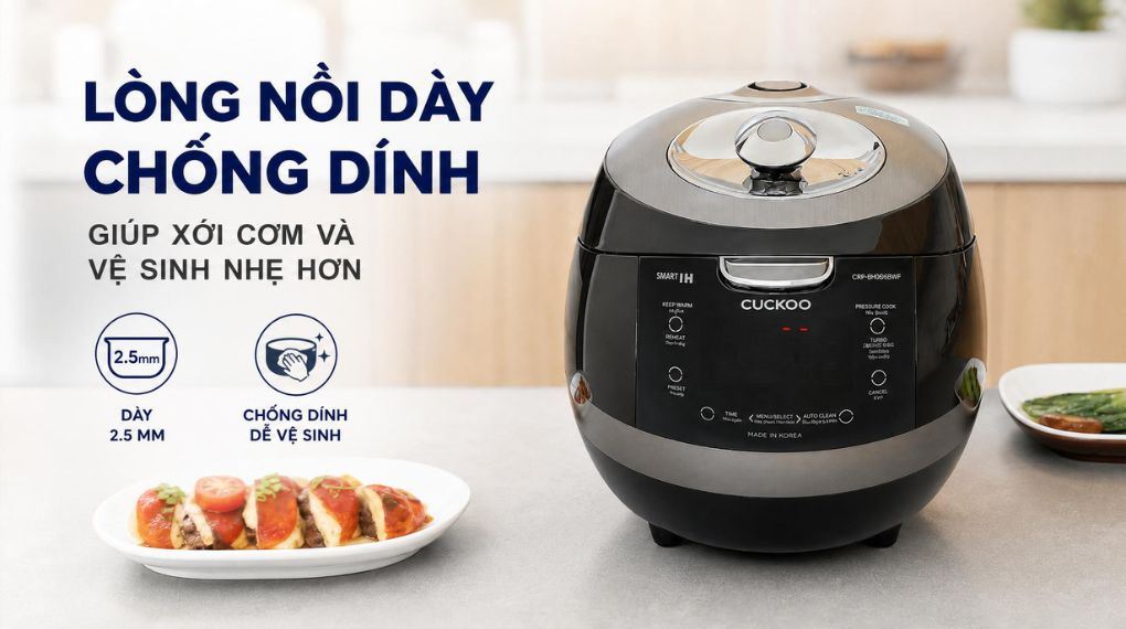 Lòng nồi - Nồi cơm áp suất cao tần Cuckoo 1.08 lít CRP-BHBC0600F