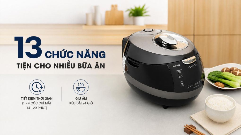 Chương trình - Nồi cơm áp suất cao tần Cuckoo 1.08 lít CRP-BHBC0600F
