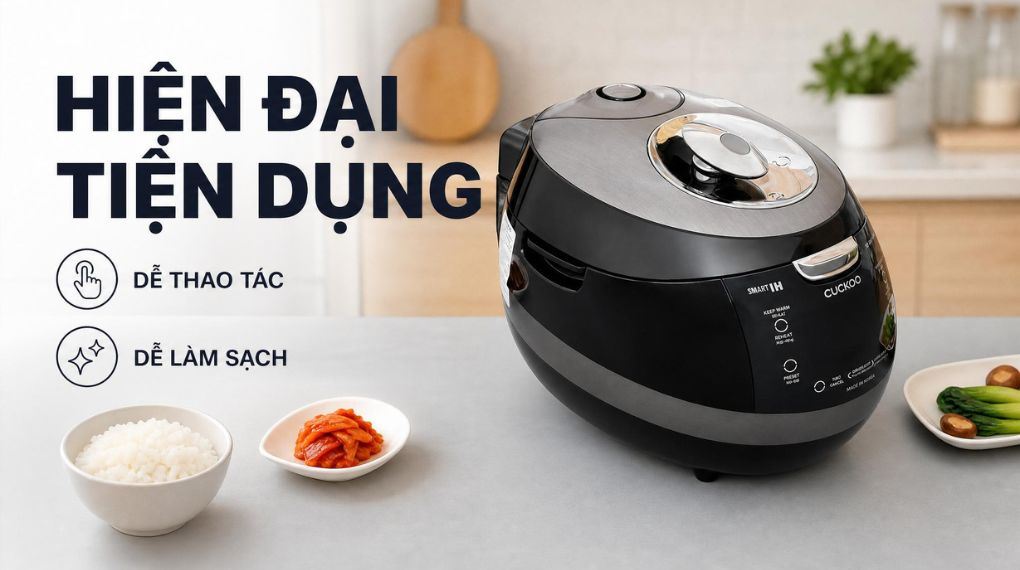 Bảng điều khiển - Nồi cơm áp suất cao tần Cuckoo 1.08 lít CRP-BHBC0600F