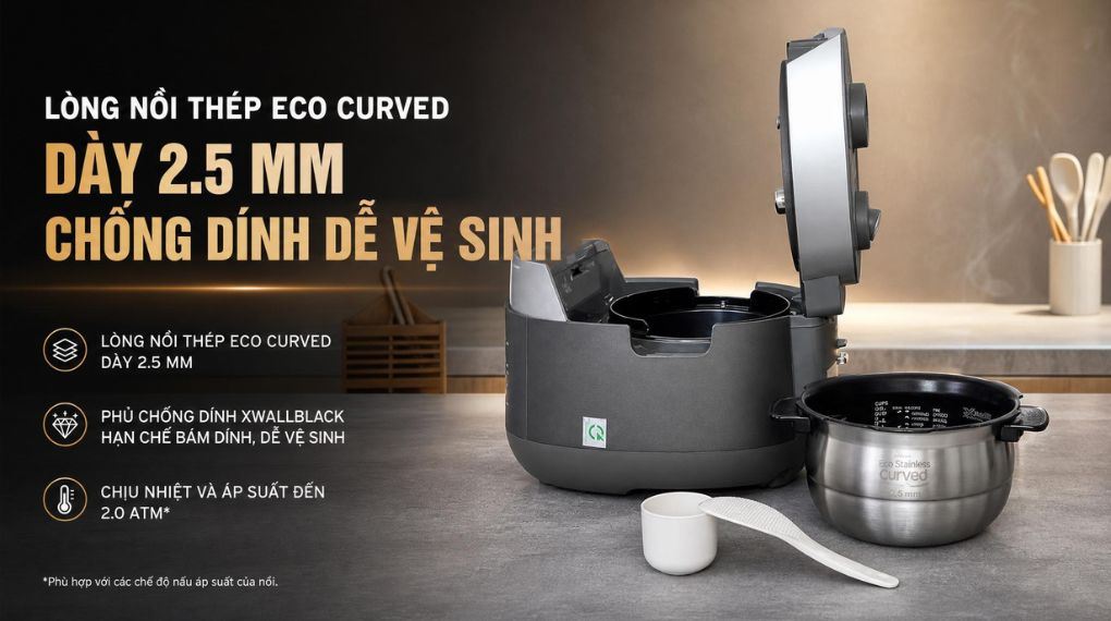 Lòng nồi - Nồi cơm áp suất cao tần Cuckoo 1.08 lít CRP-LHBR0600F