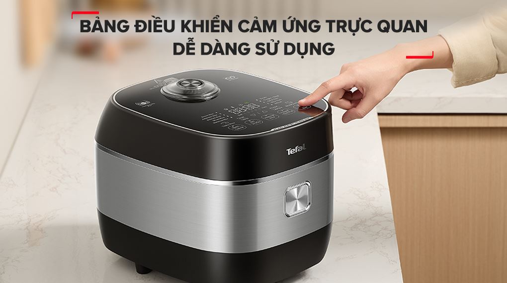 Bảng điều khiển cảm ứng - Nồi cơm cao tần Tefal Rice Master Max 1.8 lít RK819868