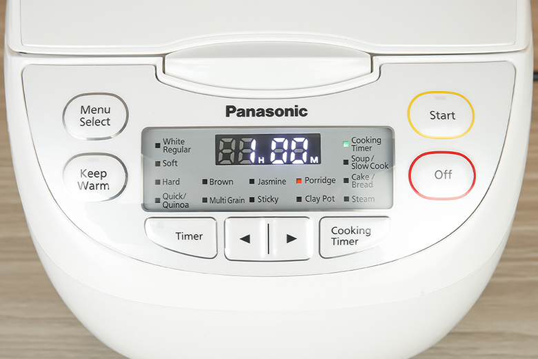 Nồi cơm điện tử Panasonic 1 lít SR-CL108WRAM - Bảng điều khiển