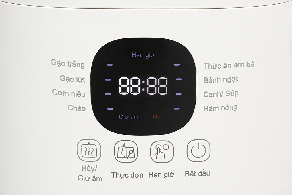 Nồi cơm điện tử Tefal 0.7 lít RK515168 - Bảng điều khiển