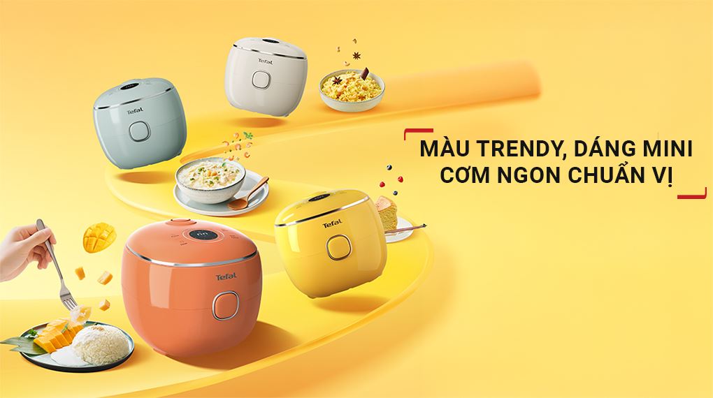 Thiết kế - Nồi cơm điện tử Tefal 0.72 lít RK535AY0