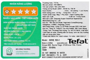 Nồi cơm điện tử Tefal 1.8 lít RK1088Y0