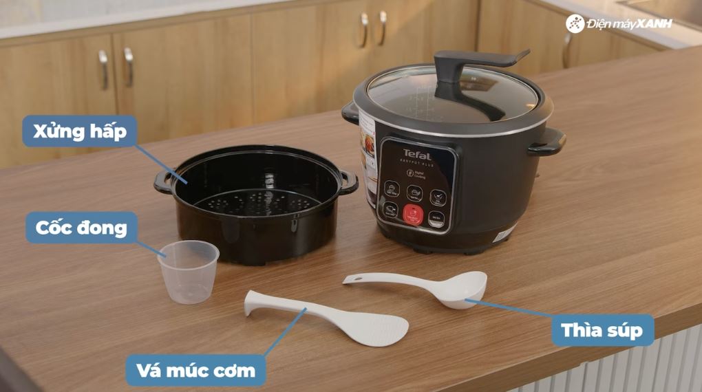 Tiện ích - Nồi cơm điện tử Tefal 1.8 lít RK1088Y0