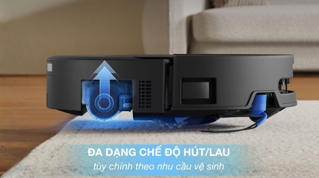 Chế độ hút thông minh - Robot hút bụi lau nhà Ecovacs Deebot T90 PRO OMNI - Đen