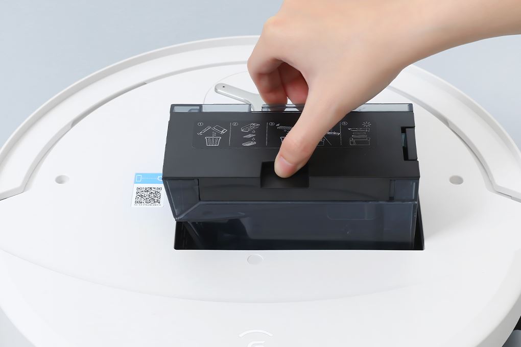 Robot hút bụi lau nhà Ecovacs Deebot T90 PRO OMNI - Trắng - Khoang chứa bụi