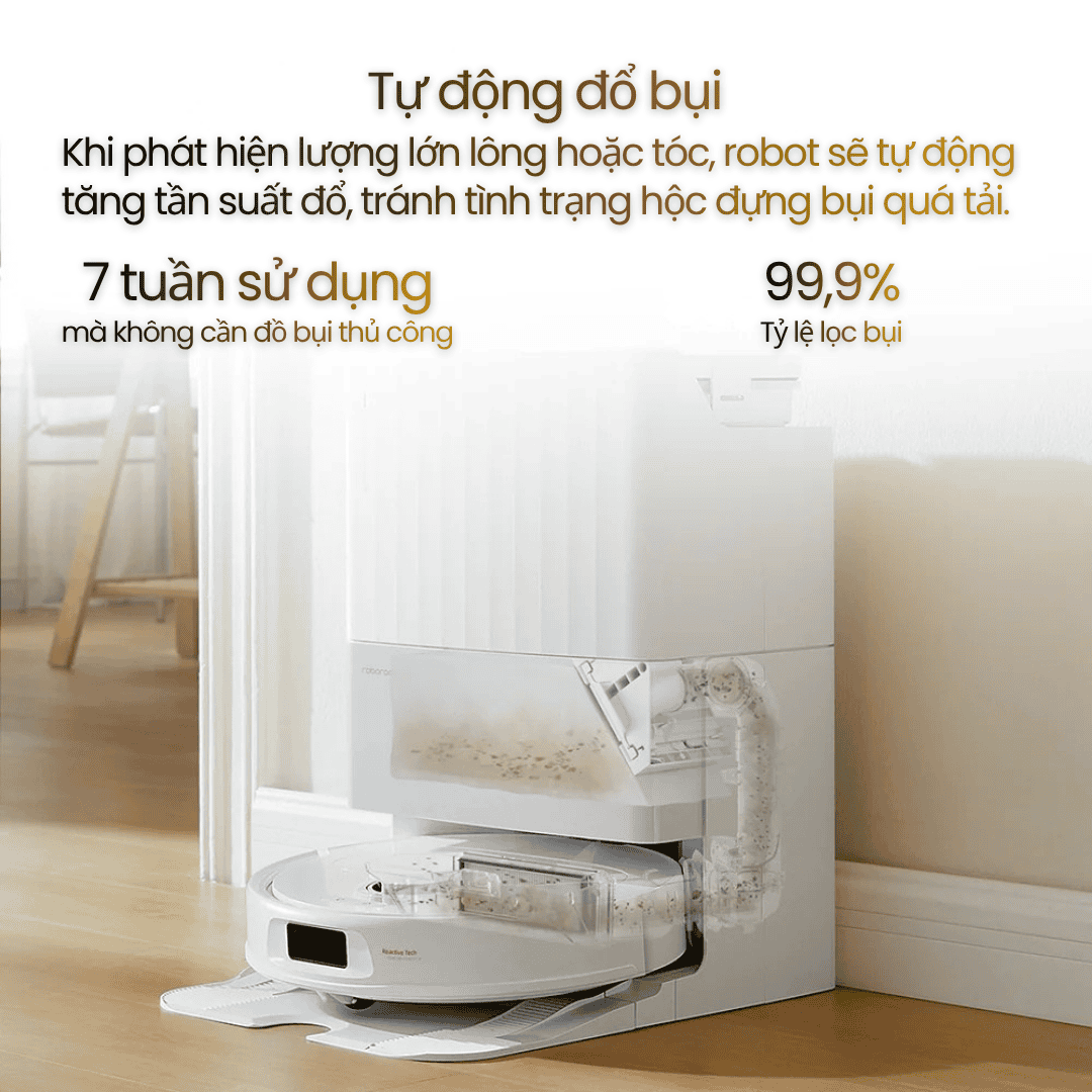 Tự động đổ rác vào túi