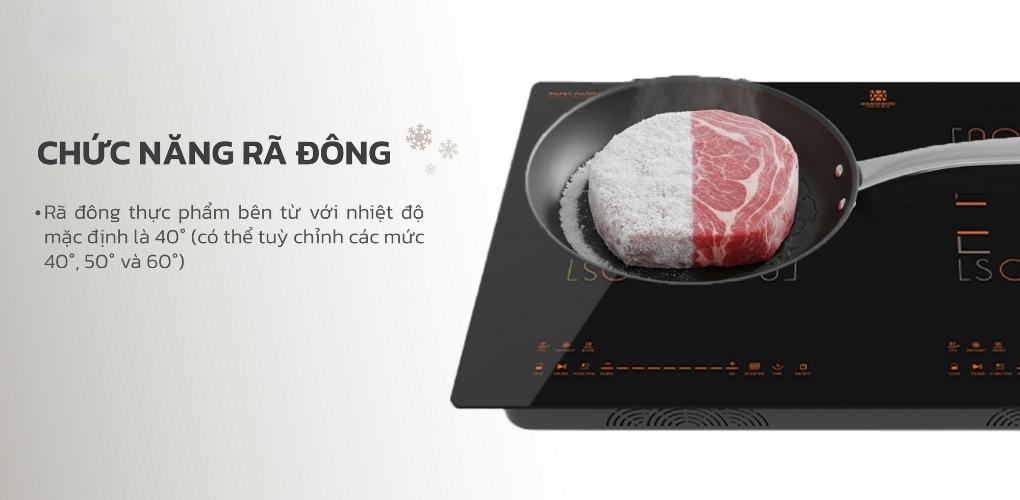 Bếp từ đôi âm Hawonkoo CEH-288 5200W - Tiện ích