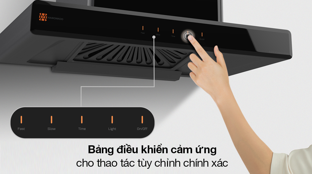 Máy hút mùi âm tủ Hawonkoo HRH-702 - Bảng điều khiển