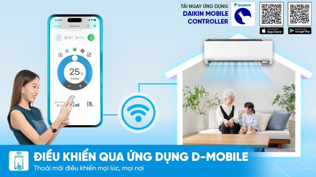 Máy lạnh Daikin Inverter 2 HP FTKF50ZVMV - Tiện ích