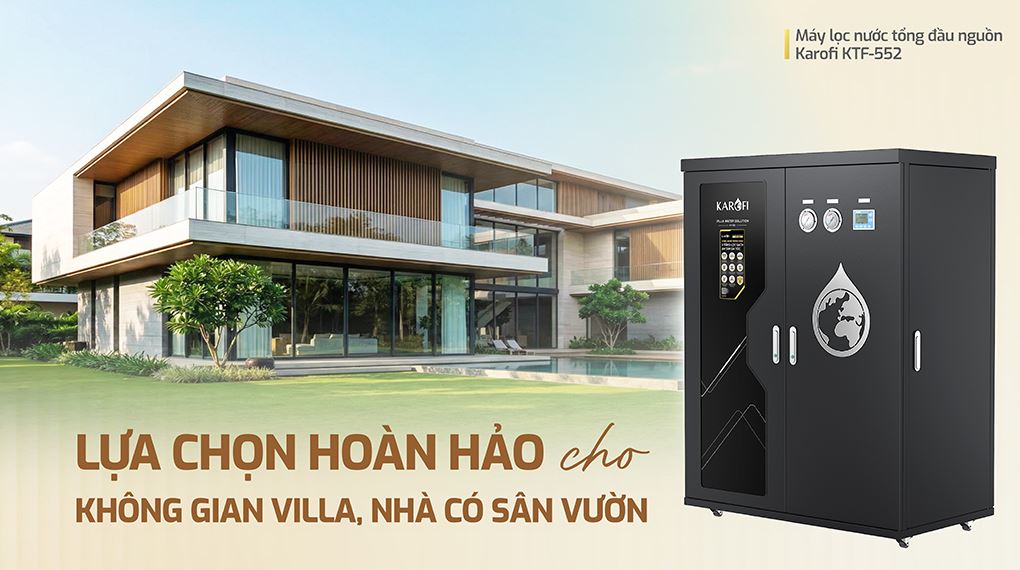 Máy lọc tổng đầu nguồn Karofi KTF-552 - Thiết kế