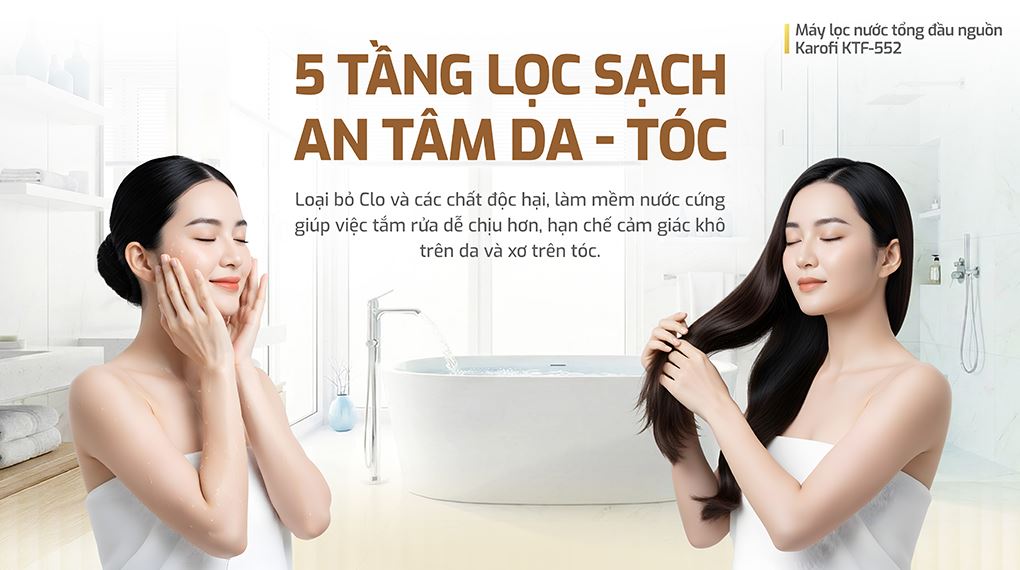 Máy lọc tổng đầu nguồn Karofi KTF-552 - Công nghệ lọc