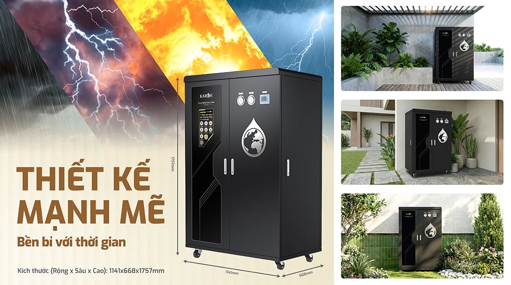 Thiết kế - Máy lọc tổng đầu nguồn Karofi KTF-662 ECO