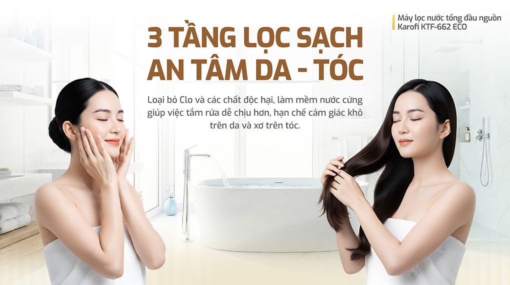 Hệ thống lọc - Máy lọc tổng đầu nguồn Karofi KTF-662 ECO