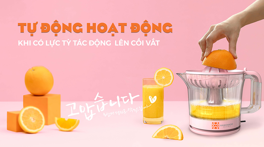 Máy vắt cam Hawonkoo 30W OJH-001-PK - Nguyên lý hoạt động
