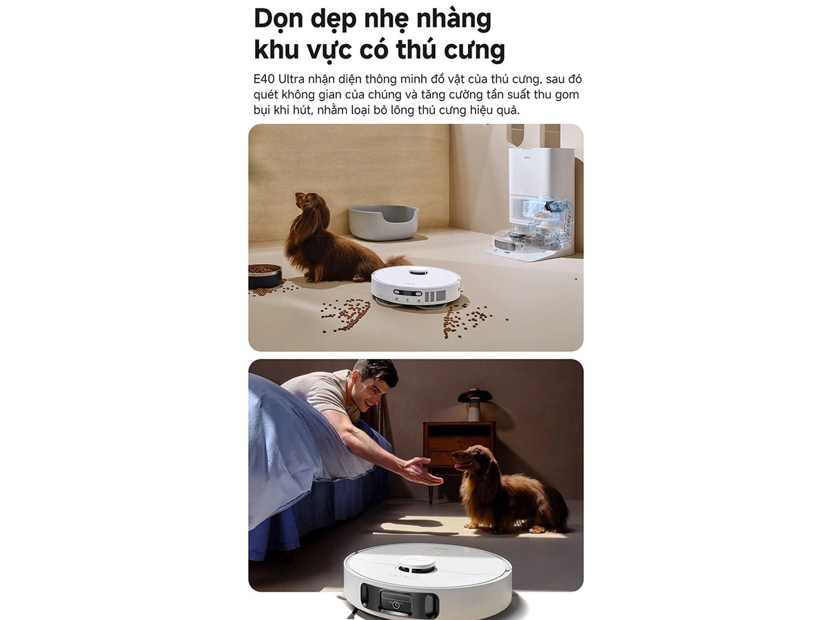 Robot hút bụi Mova E40 Ultra