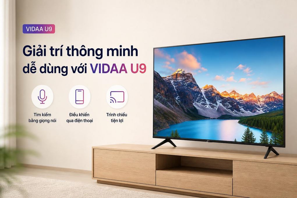 Smart Tivi Hisense 4K 43 inch 43A6Q - Giải trí thông minh dễ dùng với VIDAA U9