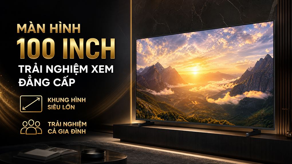 Smart Tivi Mini LED Samsung AI 4K 100 inch UA100M90H - Thiết kế