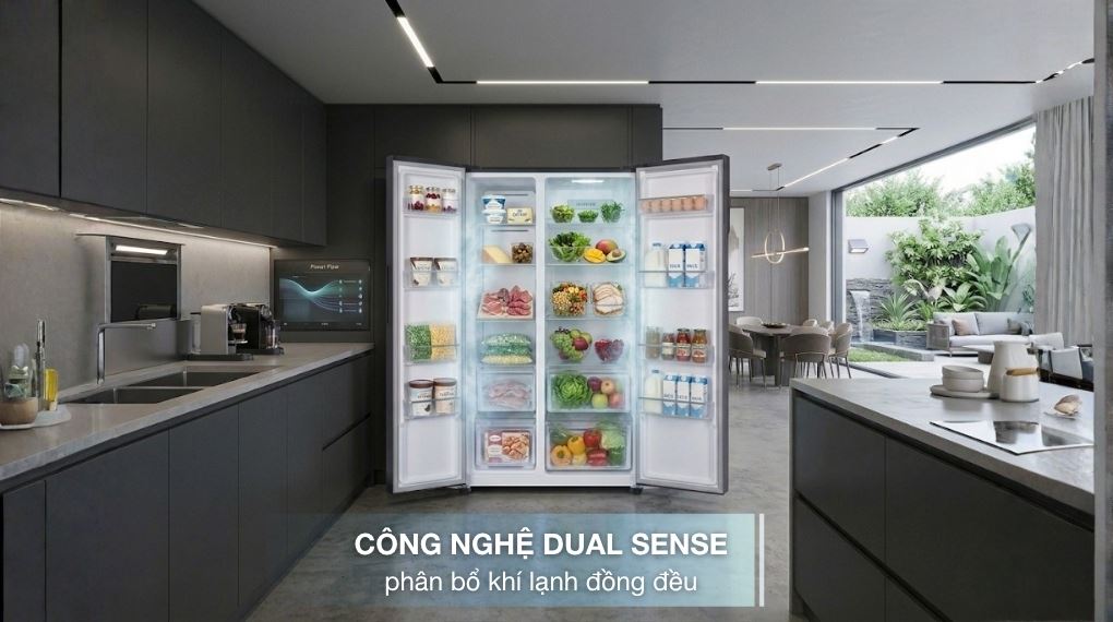 Công nghệ làm lạnh - Tủ lạnh Hitachi Inverter 532 lít Side By Side HRSN9563DDXVN
