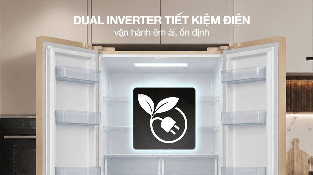 Tủ lạnh Sharp Inverter Multi Door 421 lít SJ-FXP510VG-CH - Công nghệ tiết kiệm điện