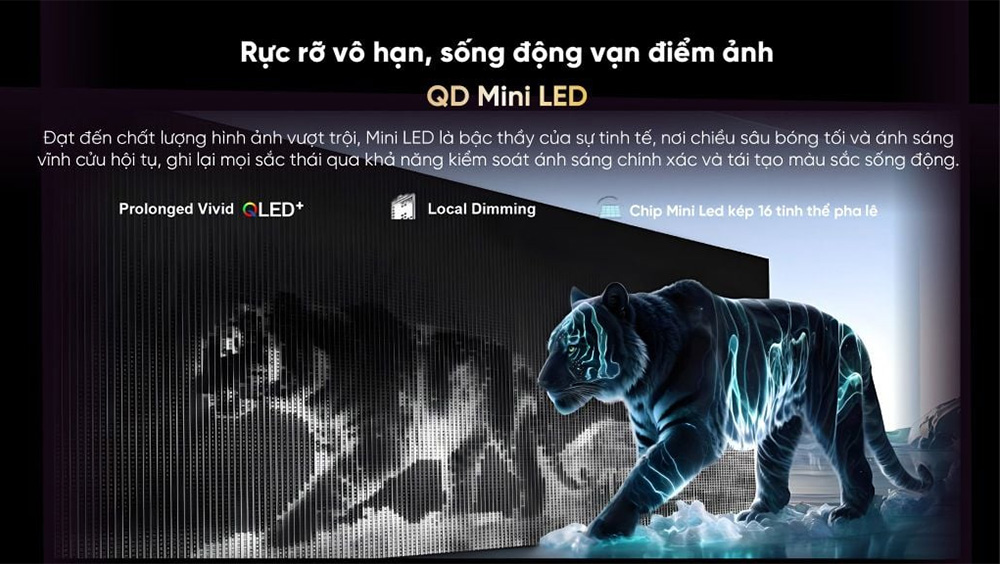 Công nghệ QD Mini LED Tivi QD-MiniLED 4K Coocaa 75 Inch 75V75