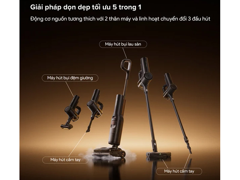 Máy hút bụi lau sàn Roborock F25 Pro Steam Gen 2 Combo