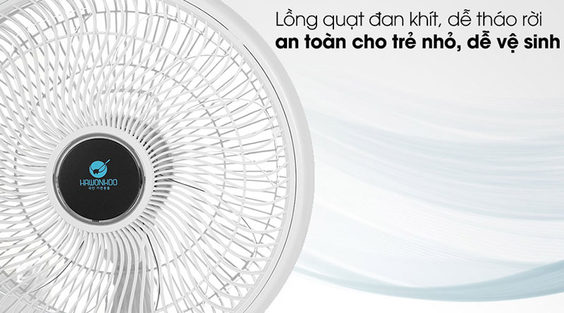 Quạt Hawonkoo FDH-012 có lồng quạt an toàn