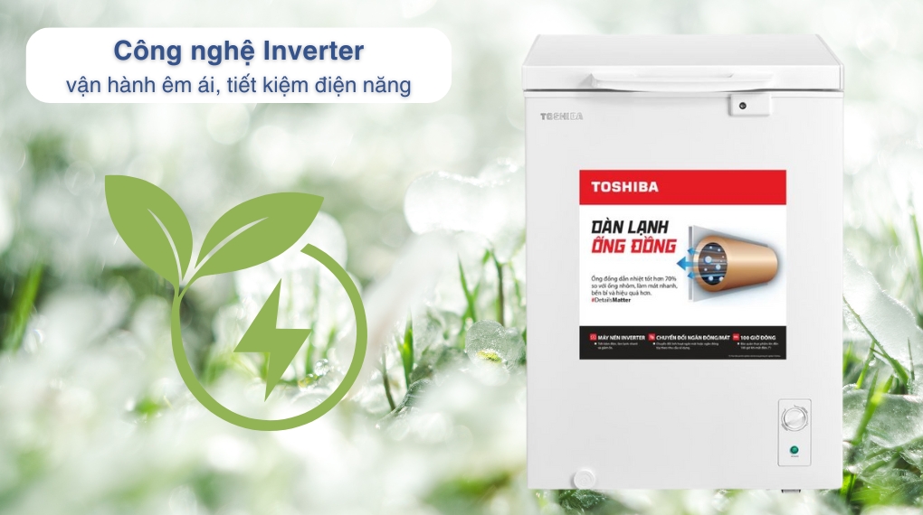 Tủ đông Toshiba Inverter 143 lít GR-RC185CM-PMV(01) - Công nghệ tiết kiệm điện